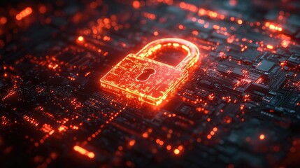 "Cyber Security and Protection of Private Information: Circuit Lock Symbol Technology Background"