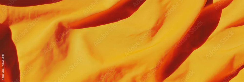 Aufkleber bright amber cotton fabric with a distinctive diagonal twill pattern for creative projects