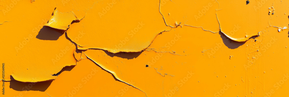 Aufkleber bright bronze cement wall texture adds warmth to light orange background for design use