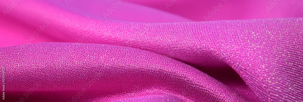 Poster bright fuchsia cotton fabric with a smooth sateen finish creating a vibrant background