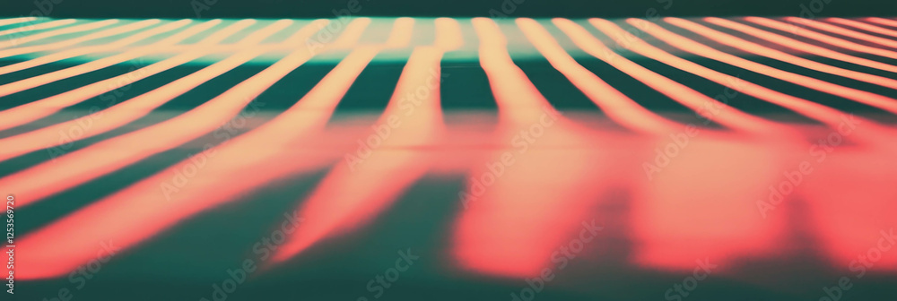 Aufkleber Diagonal lines and geometric patterns create direction and purpose in a bright background