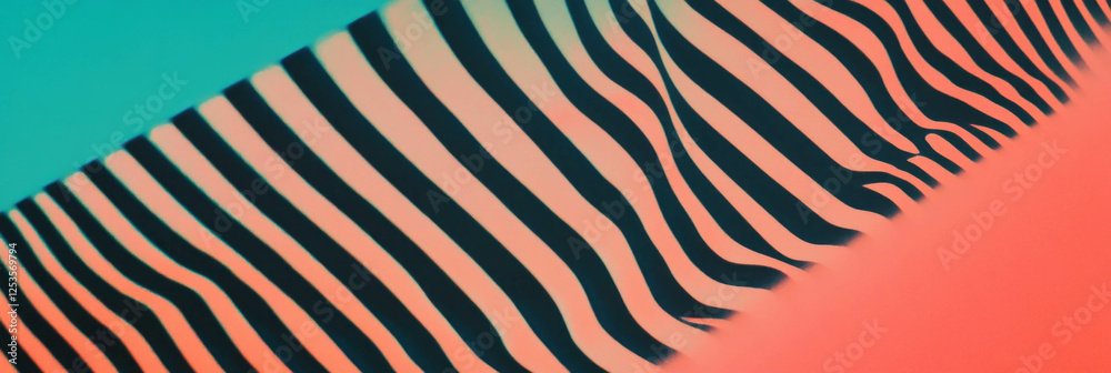 Poster Dynamic diagonal lines and geometric patterns create a sense of movement and energy