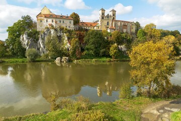 Fototapeta premium Historic Tyniec Abbey above Vistula River