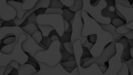Colorful layers in paper cut style - abstract modern art background wallpaper with dark grey colors
