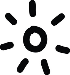 Doodle cute glitter pen line element. Doodle heart, arrow, star, sparkle decoration symbol icon. Simple sketch line style emphasis, attention, pattern element. Vector illustration