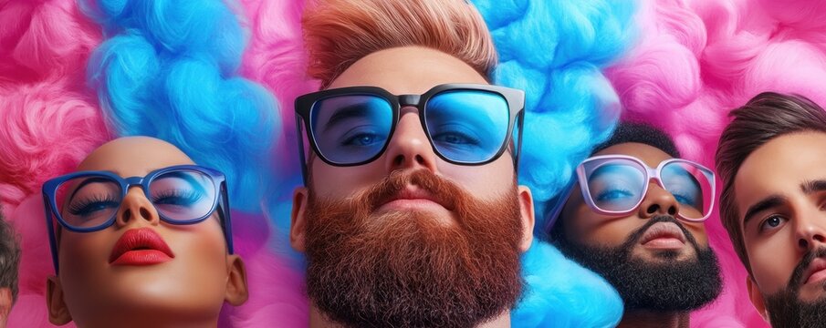 Experience the future of global collaboration with this vibrant image showcasing a Diverse virtual meeting with multinational team members, perfectly blending business and vibrant aesthetics Witness