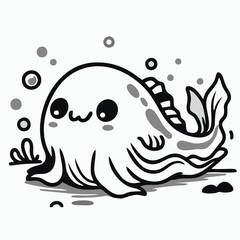 octopus and fish coloring