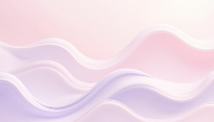 Abstract Waves in Gentle Hues. AI Generation.