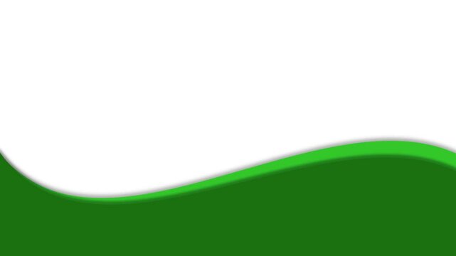 グリーンと黄緑のウェーブのフレーム