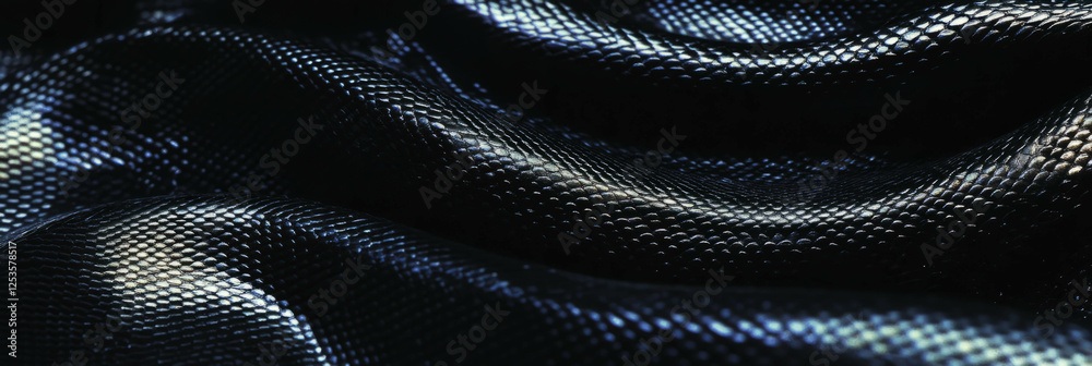 Poster hand-drawn snake skin design with fine dotted patterns and textured shading for unique backgrounds