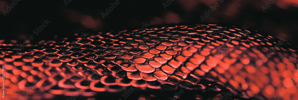 Aufkleber hand-drawn snake skin texture with intricate triangular scales and fine detailing