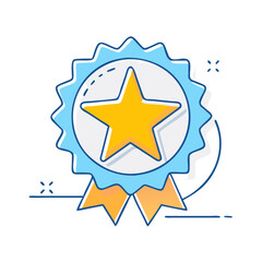 star excellence icon, star excellence vector illustration-simple illustration of star excellence, perfect for star excellence logos and icons