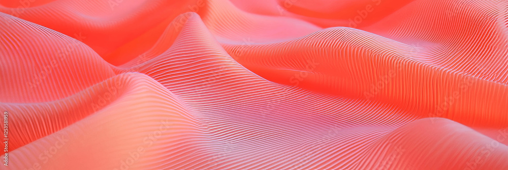 Poster light coral cotton fabric with textured surface ideal for various design projects