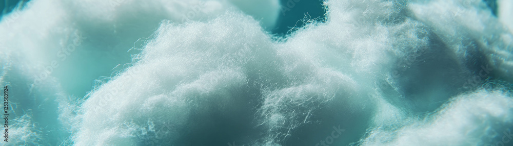 Aufkleber macro texture highlighting soft cotton fibers against a bright backdrop for creative use