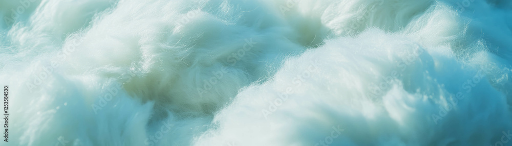 Aufkleber Macro texture of soft fleece with sherpa lining and vibrant background for banners