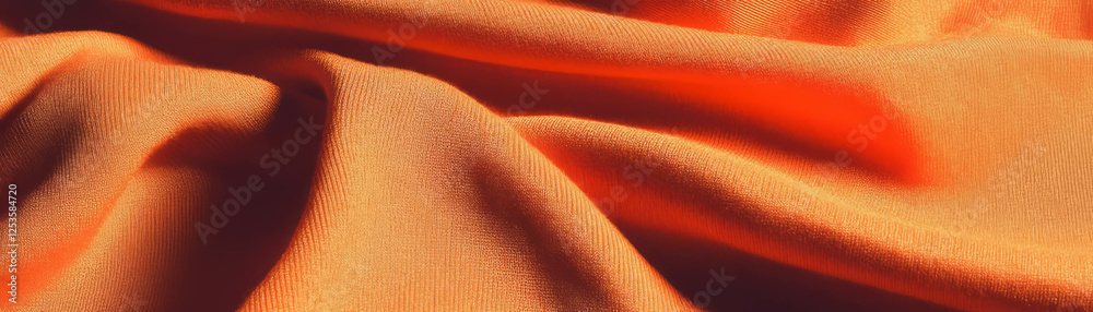 Aufkleber Macro texture of jersey knit fabric with smooth surface and vibrant background for design