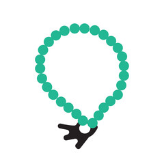 Obraz premium Prayer Beads Illustration