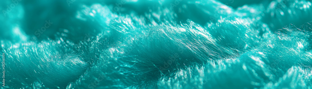 Poster macro texture of microfiber showcasing fine fibers against a bright background