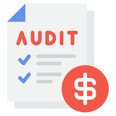 Financial Audit Document with Checklist and Dollar Sign