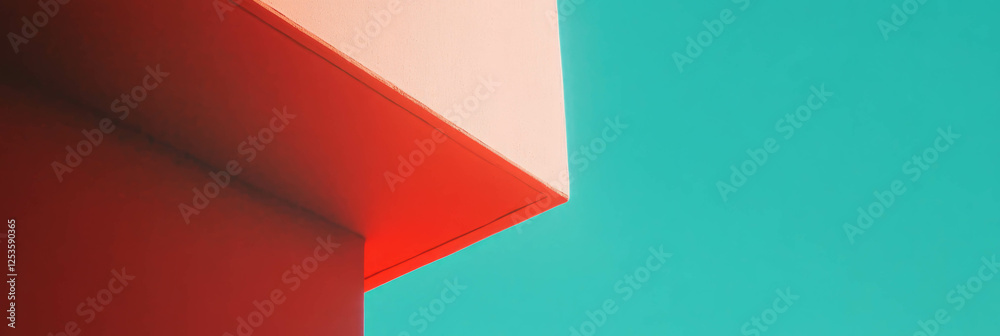 Poster Intense contrasts and sharp angles create a bold visual experience