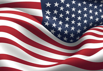 American Flag Vector Design for Patriotic and National Themes