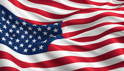 Fototapeta premium American Flag Vector Design for Patriotic and National Themes