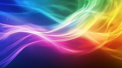 Obraz premium Abstract flowing lines of vibrant colors creating a dynamic and mesmerizing background