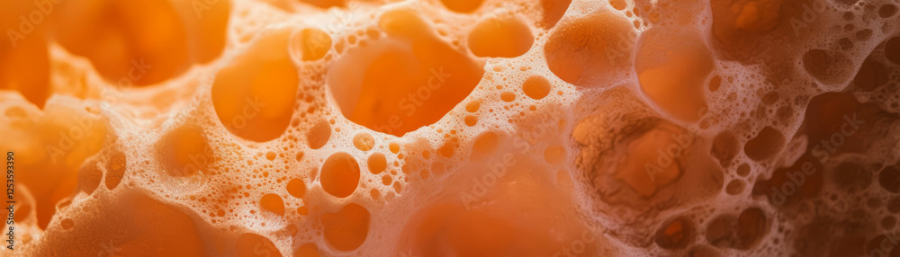 Aufkleber exploration of rough natural sponge texture with vibrant background for creative use