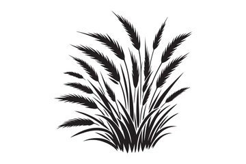 Grass silhouette vector