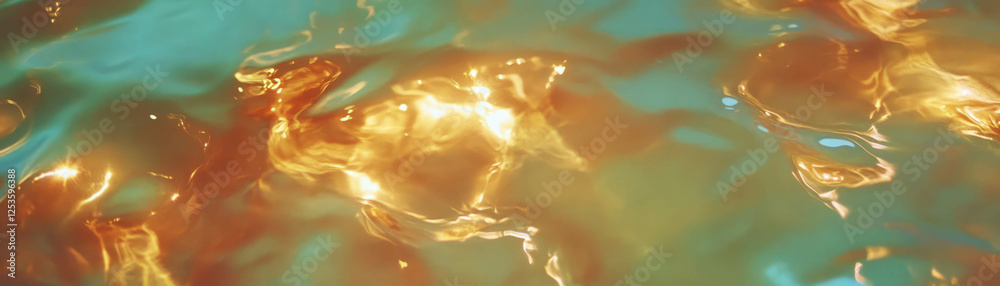 Aufkleber Unique view of Venetian plaster with high gloss finish highlighted by multiple light sources