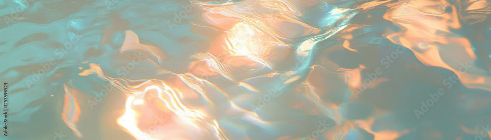 Poster reflections and highlights on glossy venetian plaster in a bright setting