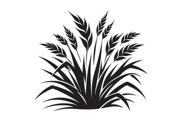 Grass silhouette vector