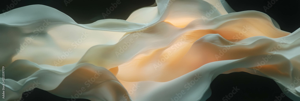 Poster Layered Venetian plaster creates dynamic movement with light in a vibrant backdrop