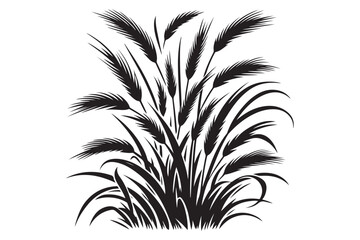 Grass silhouette vector