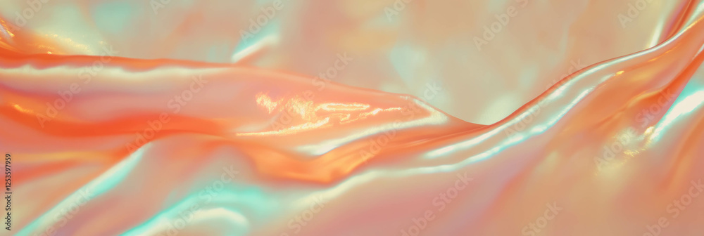 Aufkleber venetian plaster with pearlescent sheen creating a soft glow on a bright background