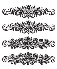 Intricate Flower Pattern Abstract Floral Design for Coloring and Backgrounds