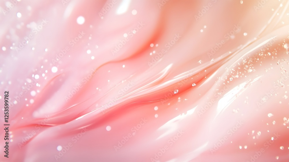 Leinwandbilder soft and delicate pastel abstract background with a glowing gradient and shimmering wispy textures t
