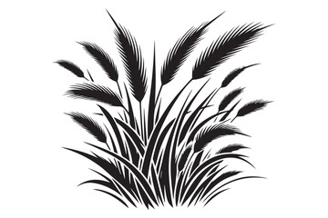 Grass silhouette vector
