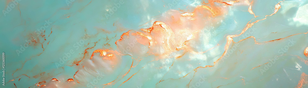 Poster Venetian plaster with subtle patterns highlighted by soft lighting for artistic appeal