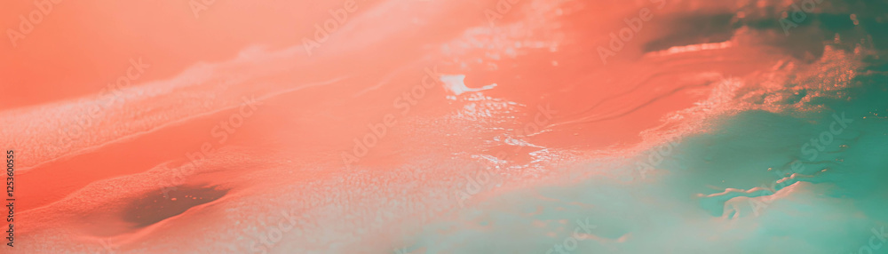 Poster texture and light interplay on venetian plaster surface in soft hues