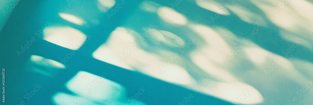 Poster Textured Venetian plaster reflects light, creating intricate shadow patterns on a bright background
