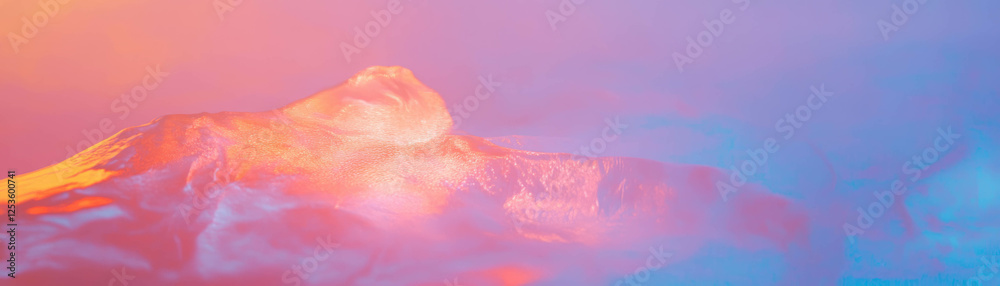 Poster venetian plaster with textured gradient showcasing depth and vibrant colors