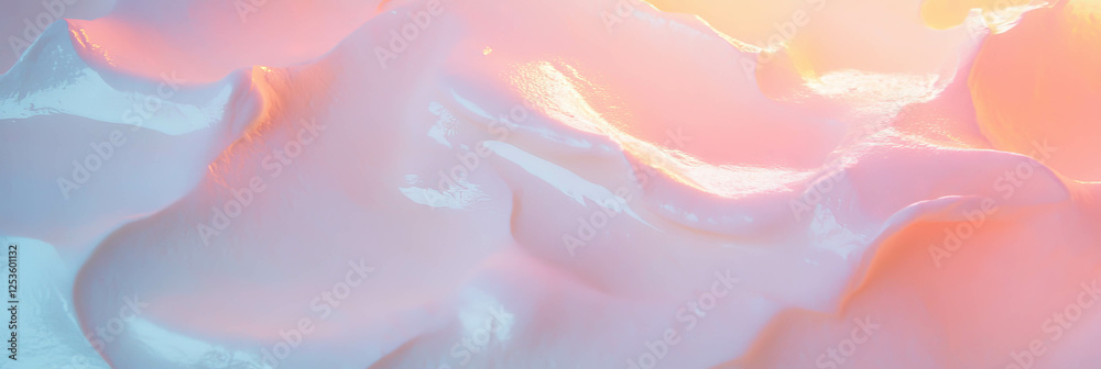 Poster textured venetian plaster with a light gradient enhancing depth and brightness