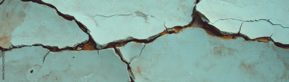 Aufkleber weathered cement with chipped edges and faded color creates an aged appearance in bright backdrop