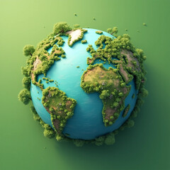 Fototapeta premium Sustainability and Eco-Friendly Practices: Promoting a Green Future for a Healthy Environment