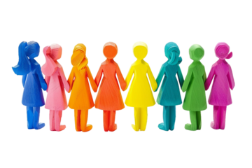 Commemorating International Women's Day each year to acknowledge the vital role of women in society isolated on transparent background