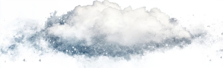 Fluffy Cloud with Scattered Particles