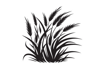 Grass silhouette vector