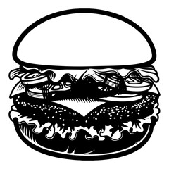 Burger Vector Art And Illustration
