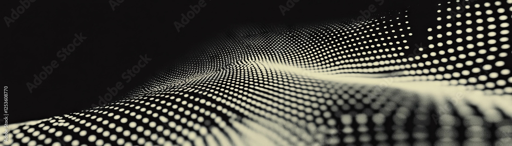 Aufkleber fragmented triangle design with halftone texture creates a grunge aesthetic backdrop